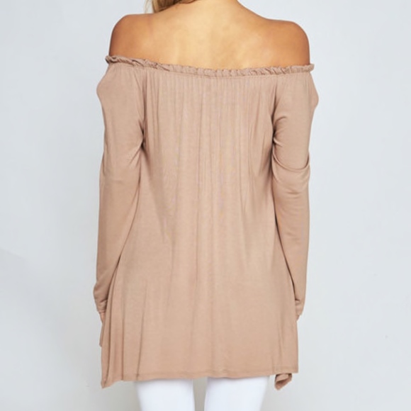 LONG SLEEVE SHARKBITE HEM TUNIC - Picture 6 of 7